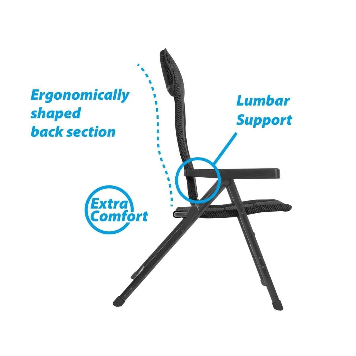 BRUNNER Campingstuhl REBEL 3D Pro - Medium Anthrazit - 0404002N.C69M