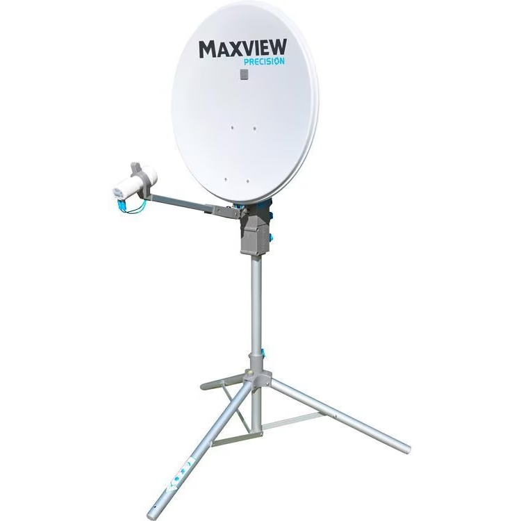 MAXVIEW Precision I.D 75 cm Alu Spiegel mit Sat ID Twin LNB 40021