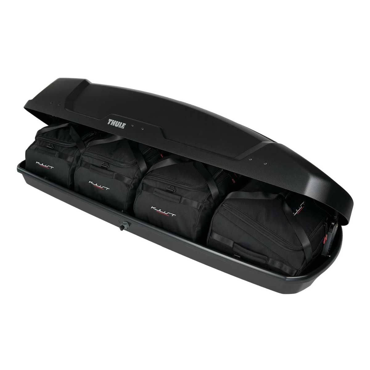 KJUST Dachboxen Taschen Set fuer Dachbox THULE FORCE XT SPORT 4er-Set - 13172