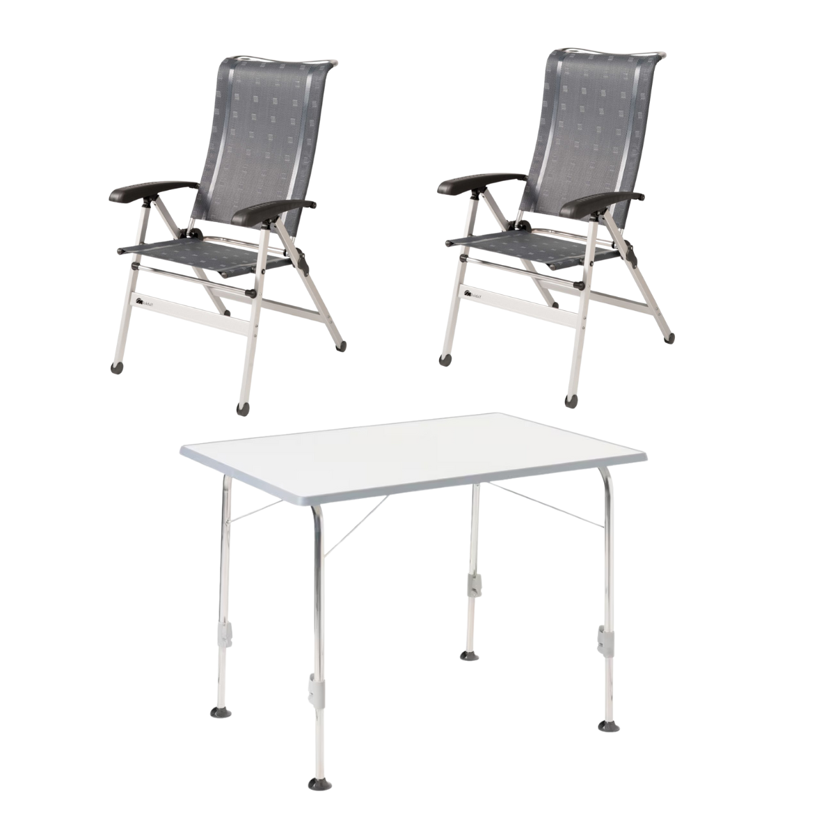 DUKDALF Stuhl Cha Cha anthrazit 2er-Set & Tisch STABILIC II 100x68 cm hellgrau DUKDALF Stuhl Cha Cha anthrazit 2er-Set - Tisch STABILIC II 100x68 cm hellgrau - 42-02-0677-4 40-24-1006.8