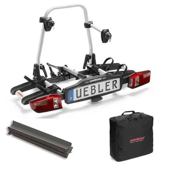 Set UEBLER X21 S Fahrradtraeger 15760 2 Raeder faltbar inkl. Tasche und Auffahrschiene