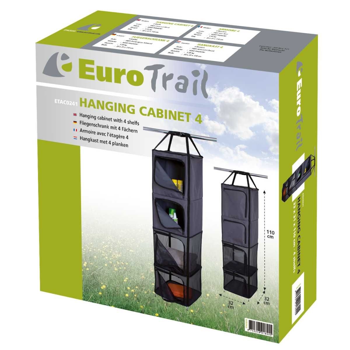 EuroTrail Organizer Haengeschrank 4- 33 x 31 x 110 cm - ETAC0241