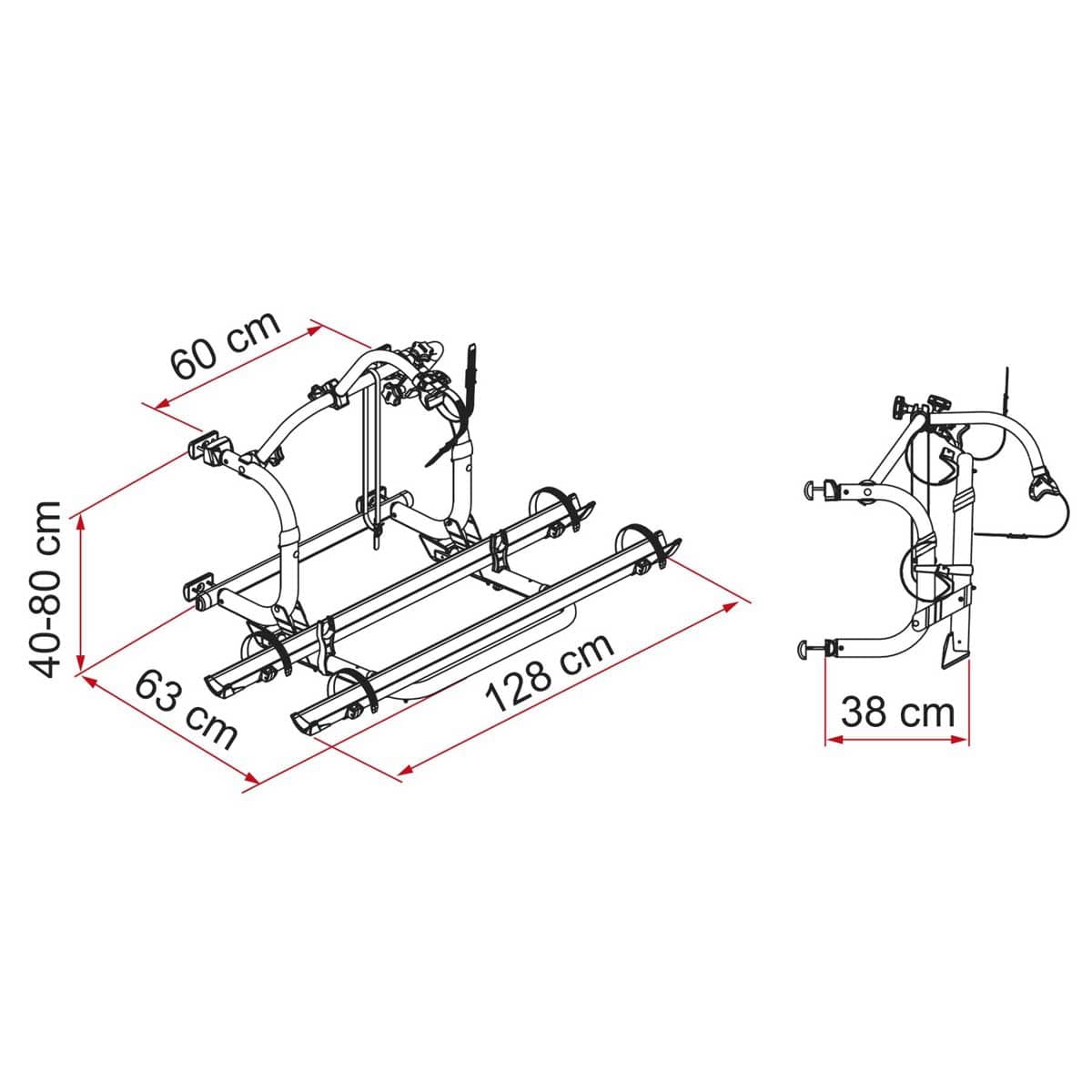 FIAMMA Carry-Bike Pro C Fahrradtraeger fuer 3 Fahrraeder Modell 2023 02096-10-08831A01-98656N566