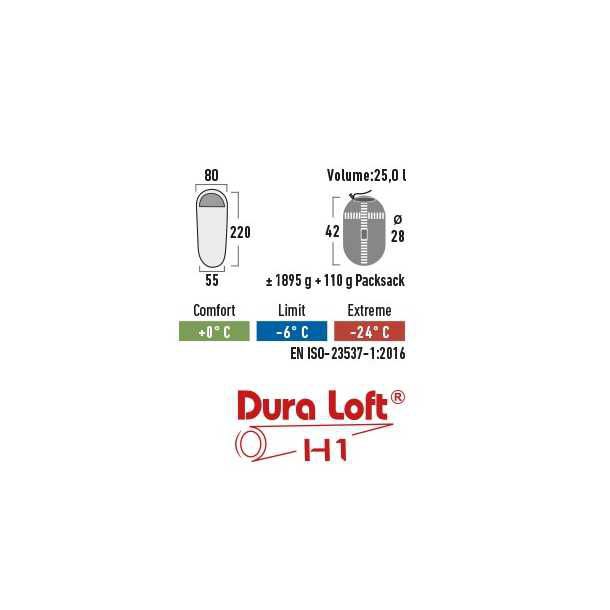 HIGH PEAK Mumienschlafsack Performance Line TR 400 - 23115