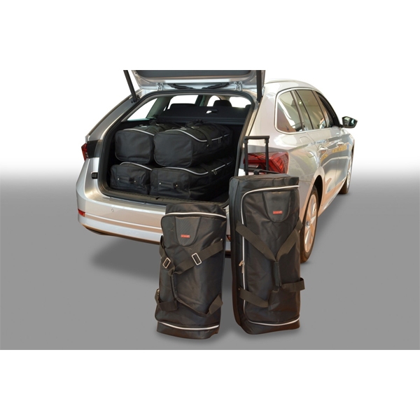 Car Bags S51801S Skoda Octavia Kombi Bj- 20- Verstellbarer Ladeboden in unterer Position- Reisetaschen Set- Auf Ihr Auto massgeschneidert- Das Original