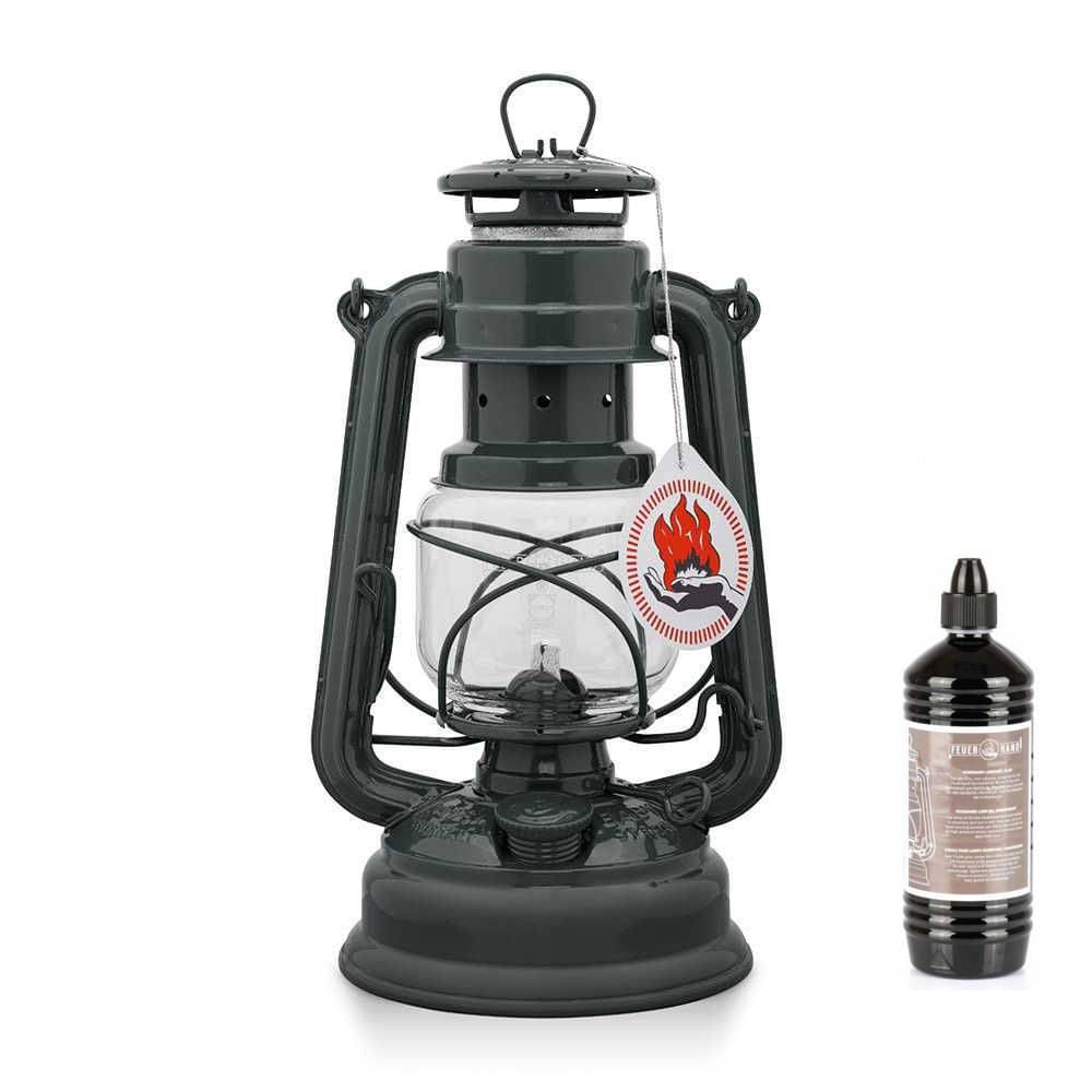 FEUERHAND Sturmlaterne 276 Anthracite Grey Starter-Set 2.0