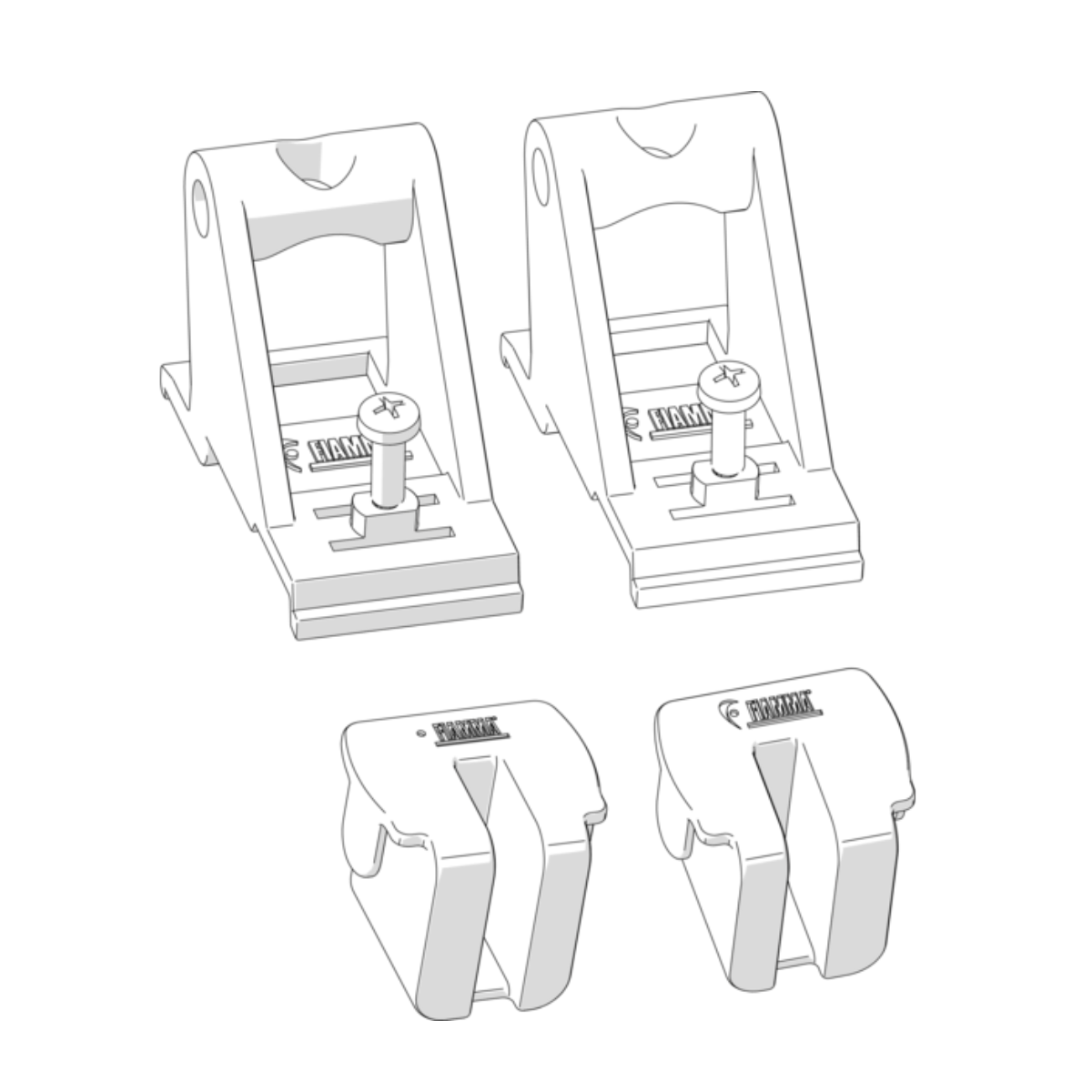 FIAMMA Adapter Kit Side F45L 2er-Set 98655D564