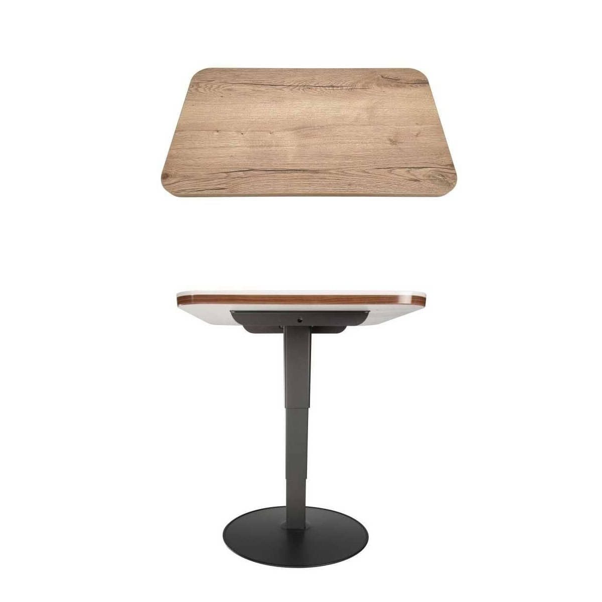 ILSE TECHNIK Freistehendes Klick-Klack Liftgestell 5883 inkl. Leichtbautischplatte Eicheoptik 75 x 95 x 2-8 cm