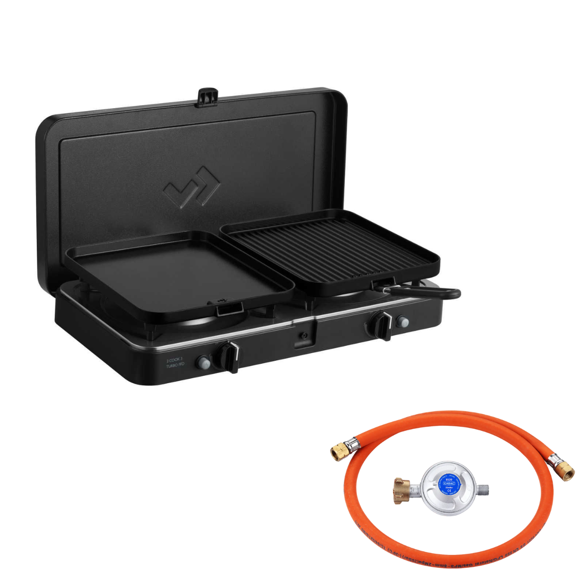 CADAC 2 Cook 3 Turbo FFD Deluxe 50mbar inkl. Universalregler 50 mbar - 203F2C-20-DE 8520