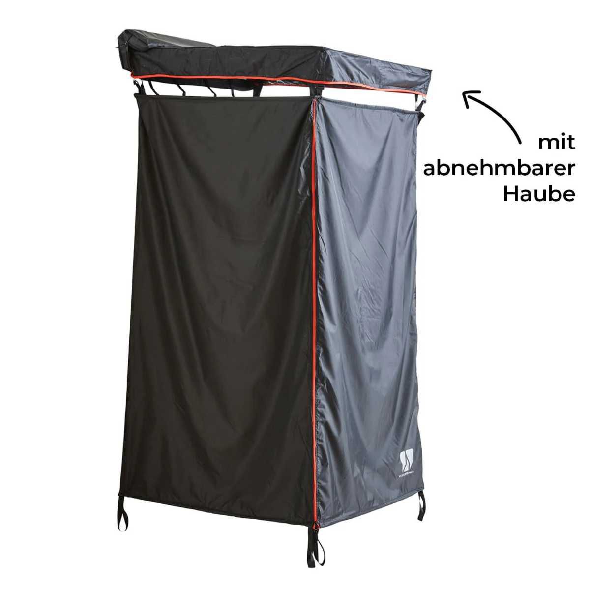 VICKYWOOD Duschzelt mit Regenhaube 100x100cm schwarz - VW-ST20-BK