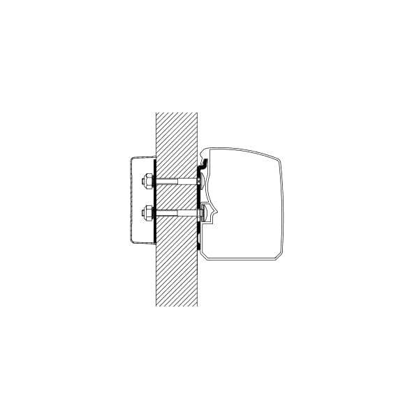 THULE Adapter Kit flach Wand fuer Markise 3200 301924