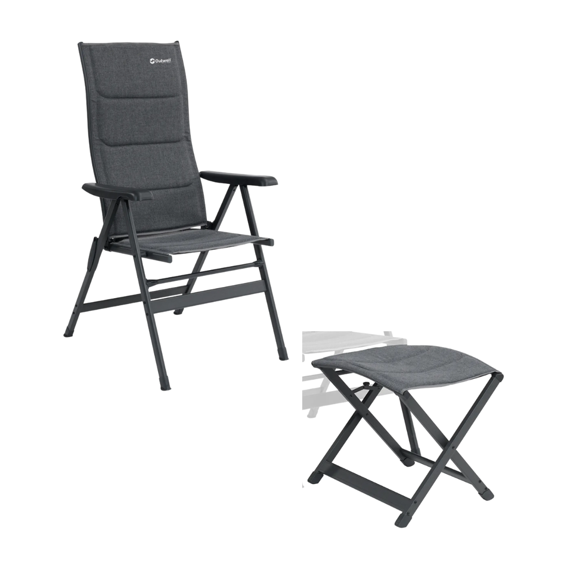 Outwell Campingstuhl Rosewood mit Beinauflage Florin - 410135 410134