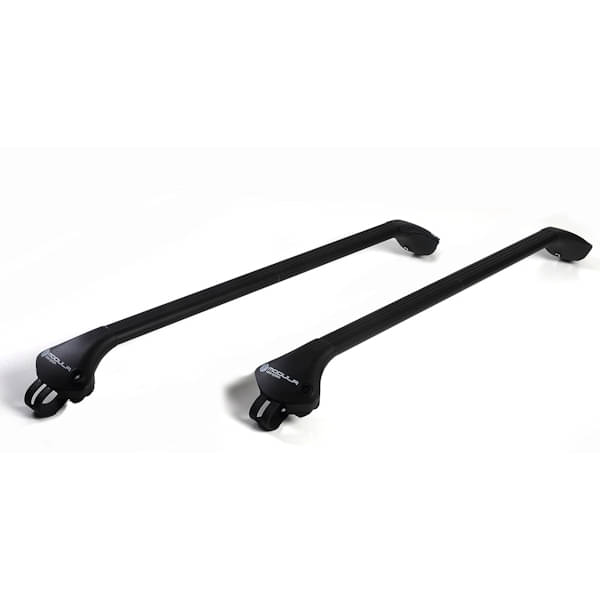 MODULA Case System Oval Bar schwarz Universal Dachtraegersystem fuer Fahrzeuge mit offener Dachreling