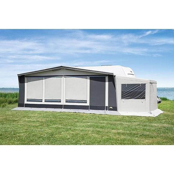 DWT Wohnwagen-Vorzelt POLO Gr. 11 Umlaufmass 851-880 cm Tiefe 240 cm mit 28 mm Stahlgestaenge - 142051S28