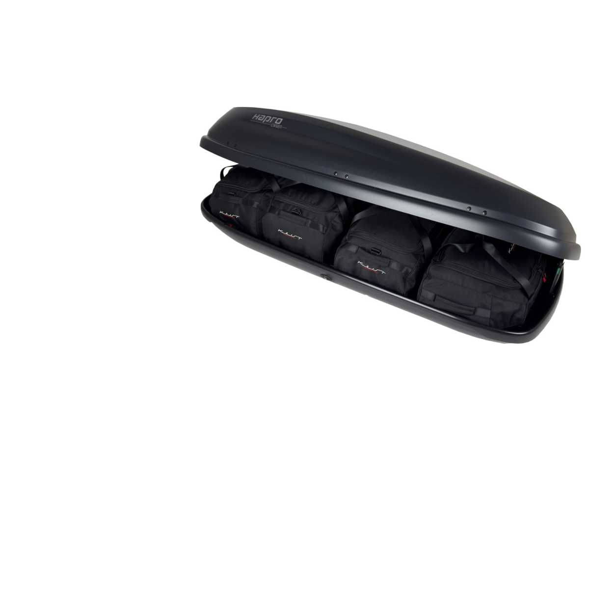 KJUST Dachboxen Taschen Set fuer Dachbox HAPRO CARVER 6.5 4er-Set - 13221