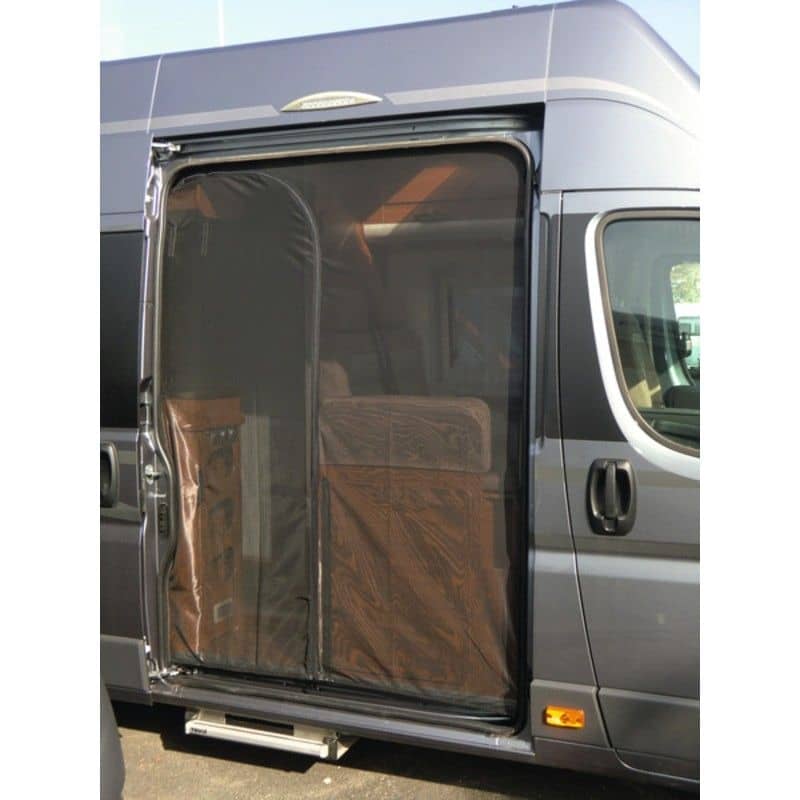 CARBEST Muggennet voor schuifdeur Fiat Ducato, Citroën Jumper, Peugeot Boxer H2/H3 grootvolume bestelwagen vanaf bouwjaar 2007 Moskitonetz CARBEST Schiebetuer Fiat Ducato- Citroen Jumper- Peugeot Boxer H2-H3 Grossraumkasten ab Bj. 2007 464520