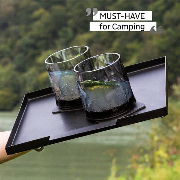 SILWY Magnet Kunststoffglaeser TUMBLER -2er Set- Hightech grey KO-WH-G-2