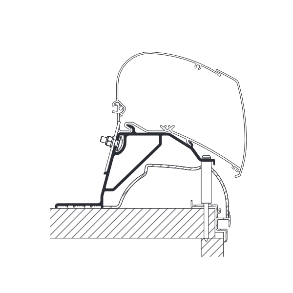 THULE Adapter Hobby Caravan ab Modelljahr 2024 fuer Markise 6300 9200 - THULE 302935