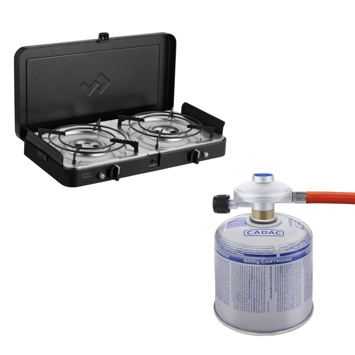 CADAC 2 Cook 3 Turbo FFD Stove 50mbar - Starter-Set - 203F2C-10-DE 344 CA500-N