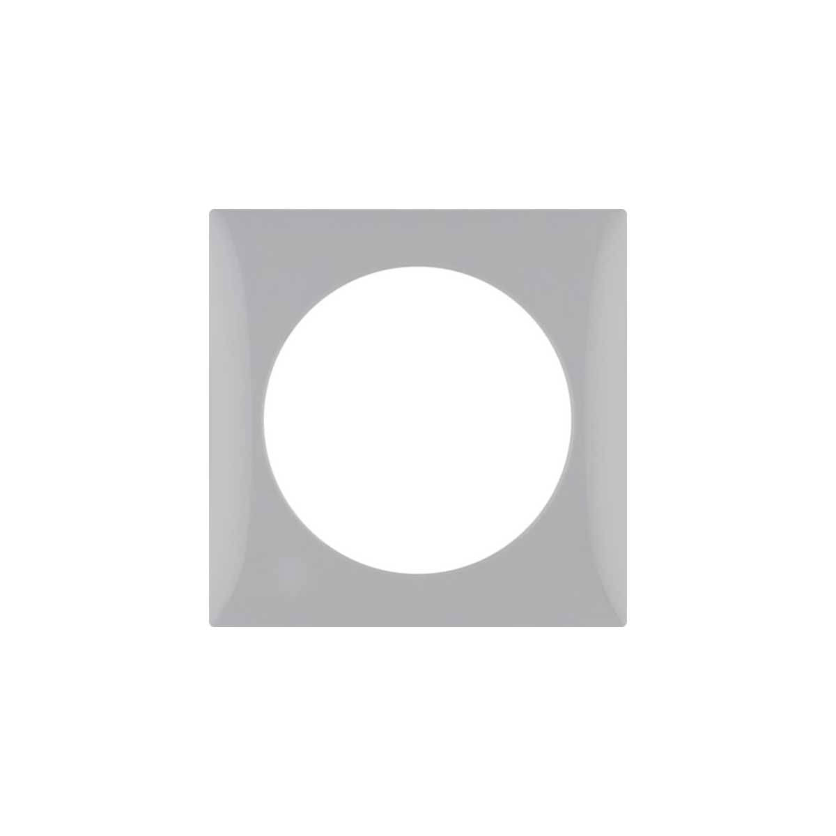 BERKER INTEGRO Flow Abdeckrahmen 1-fach grau glaenzend - 9 1827 25 07