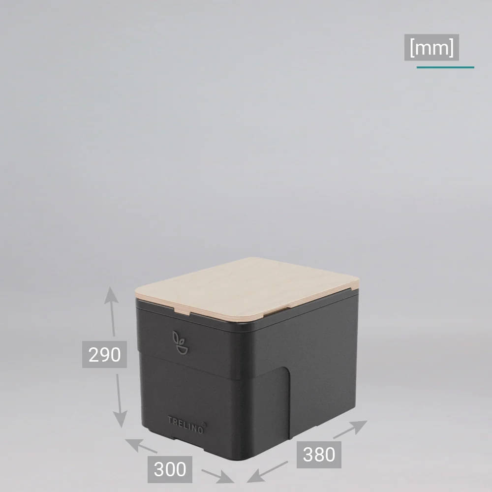 TRELINO Trenntoilette Origin Groesse XS anthrazit - T1-02012