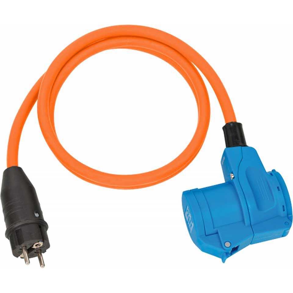 BRENNENSTUHL IP 44 Camping-Adapterkabel Schutzkontakt CEE Winkelkupplung 1132910525