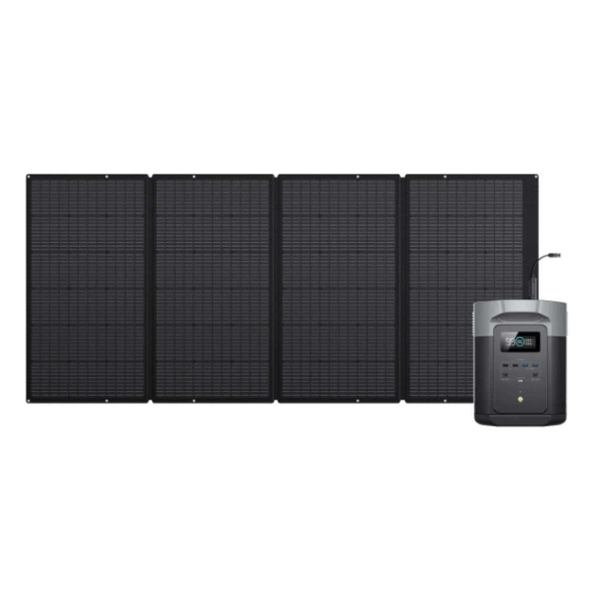 EcoFlow DELTA 2 MAX Tragbare Powerstation mit 400 W Solarpanel - EFDELTA2Max-EU-SOLAR400W