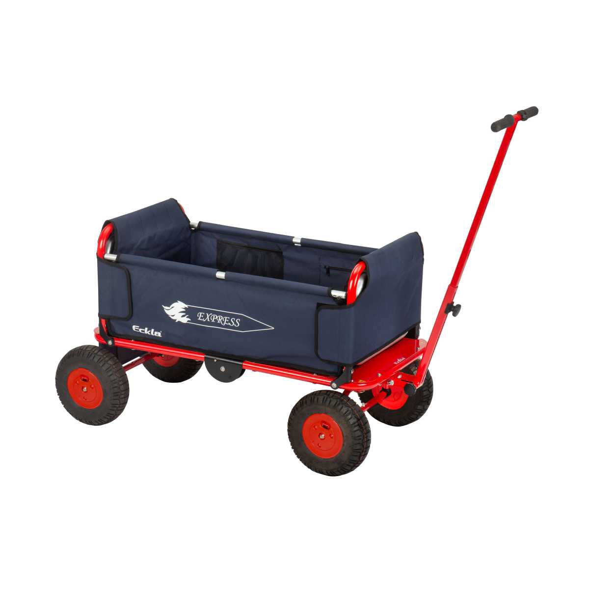 ECKLA Bollerwagen EcklaTrak Express 75420 faltbar rot-blau mit pannensicheren Reifen