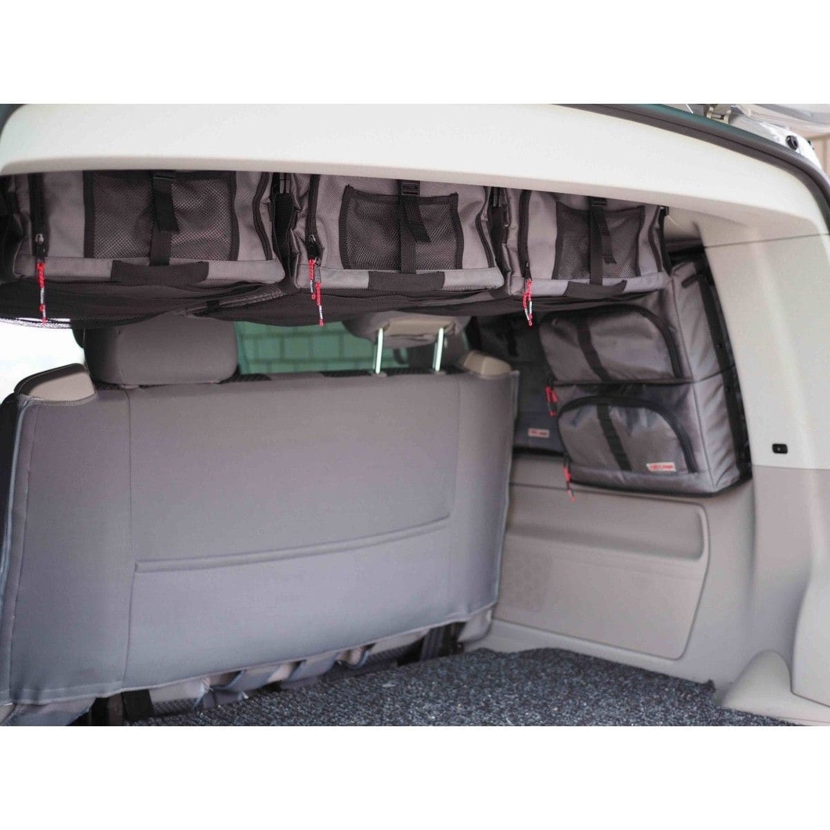 FELLEISEN dakkasttassen-set Roofer voor VW T5/T6/T6.1 California, Felleisengrijs FELLEISEN Dachschranktaschen-Set Roofer fuer VW T5-T6-T6.1 California- Felleisengrau