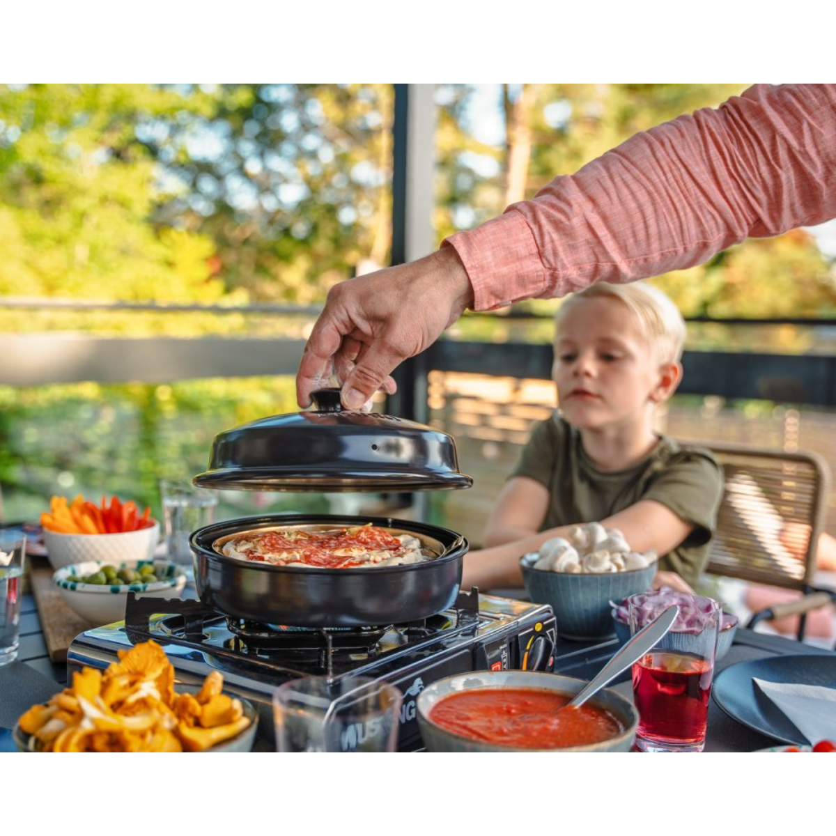 OMNIA Stovetop Pizzaofen Schwarz - 1004