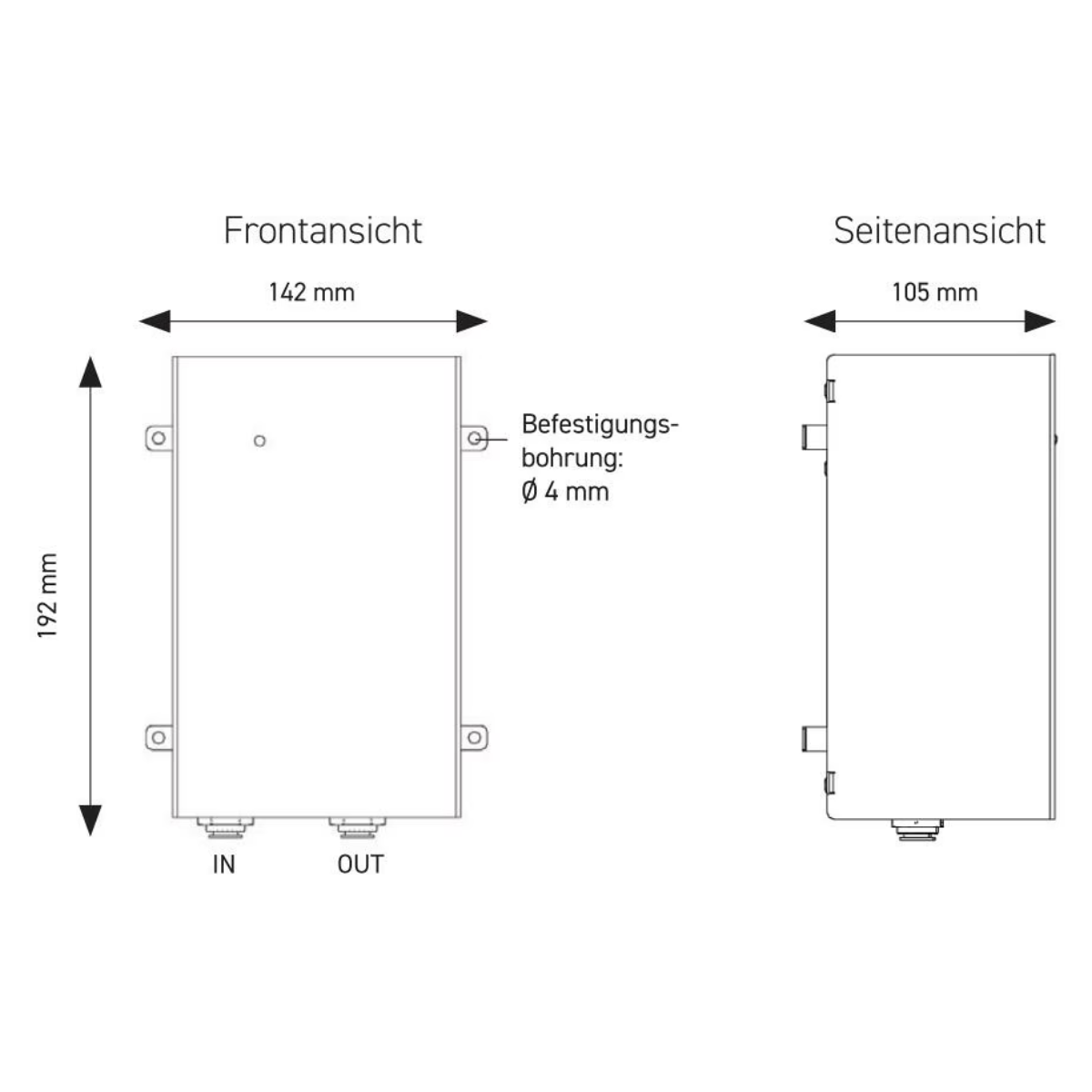 WM AQUATEC Komplett-Loesung Wasserhygiene UV-8 STEEL fuer Tanks bis 60 Liter - UV-8-STEEL-KLW60