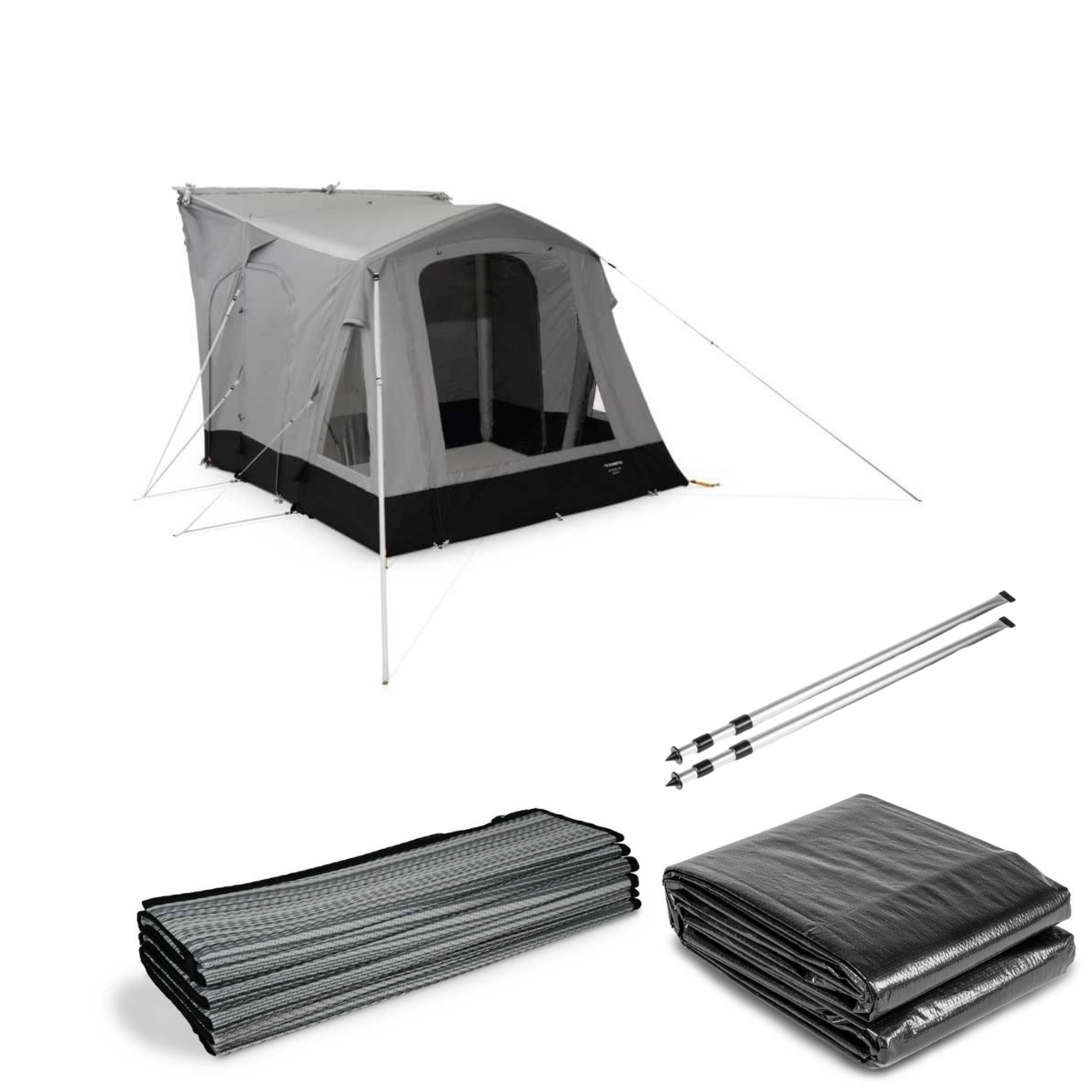 DOMETIC aufblasbares Vorzelt Leggera AIR 260 DA- 260x240-330 cm- Anbauhoehe 220-300 cm - CampingFactory-Starter-Edition