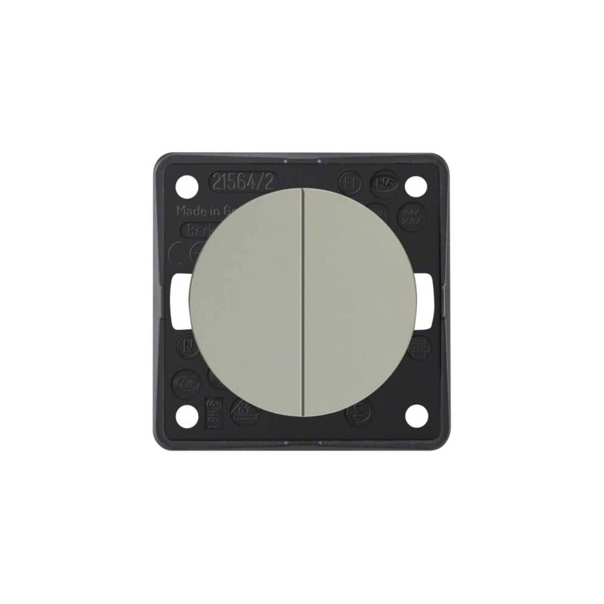 BERKER INTEGRO Flow Serienschalter chrom matt - 9 3655 25 28