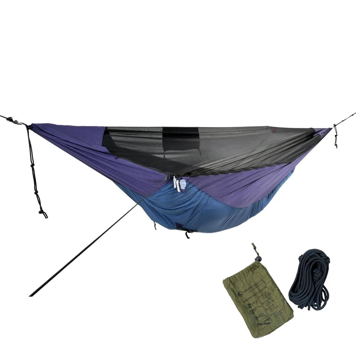 TICKET TO THE MOON ProMat Hammock Haengematte Navy Blue inkl. Nautical Ropes - TMPROMAT06 TMROPE