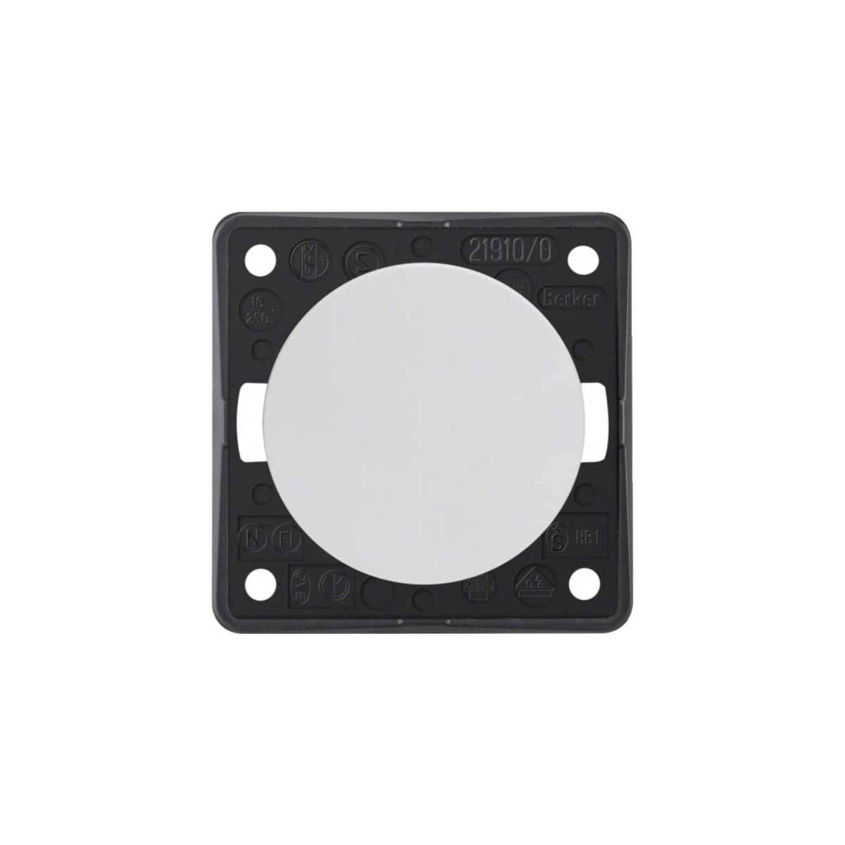 BERKER INTEGRO Flow Taster polarweiss glaenzend - 9 3671 25 09