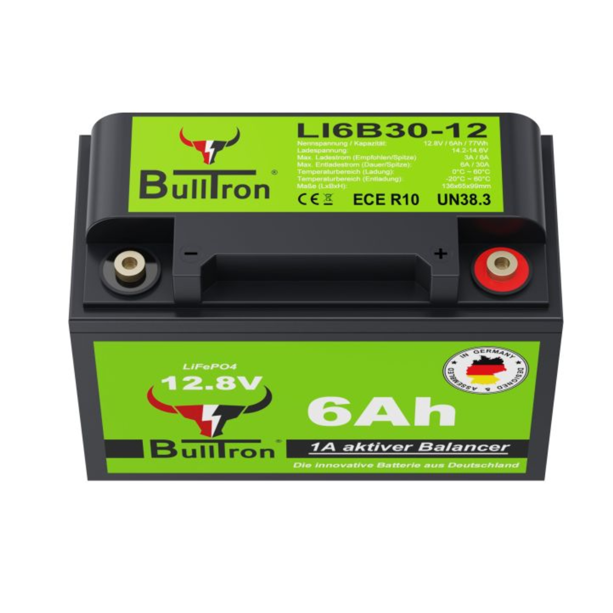 BULLTRON Lithium-Batterie 6Ah 12V fuer Clesana C1