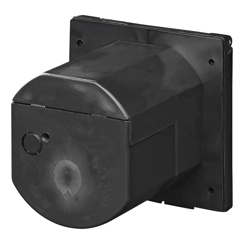 ProPlus CEE-Einspeisestecker Einbau eckig 105 x 105 mm Schwarz - 373504BK