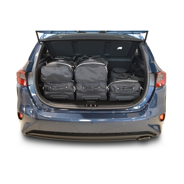 Car Bags K12001S Kia Ceed Bj- 19- m- verstellb- Ladeboden in unterer Pos- Reisetaschen Set- Auf Ihr Auto massgeschneidert- Das Original