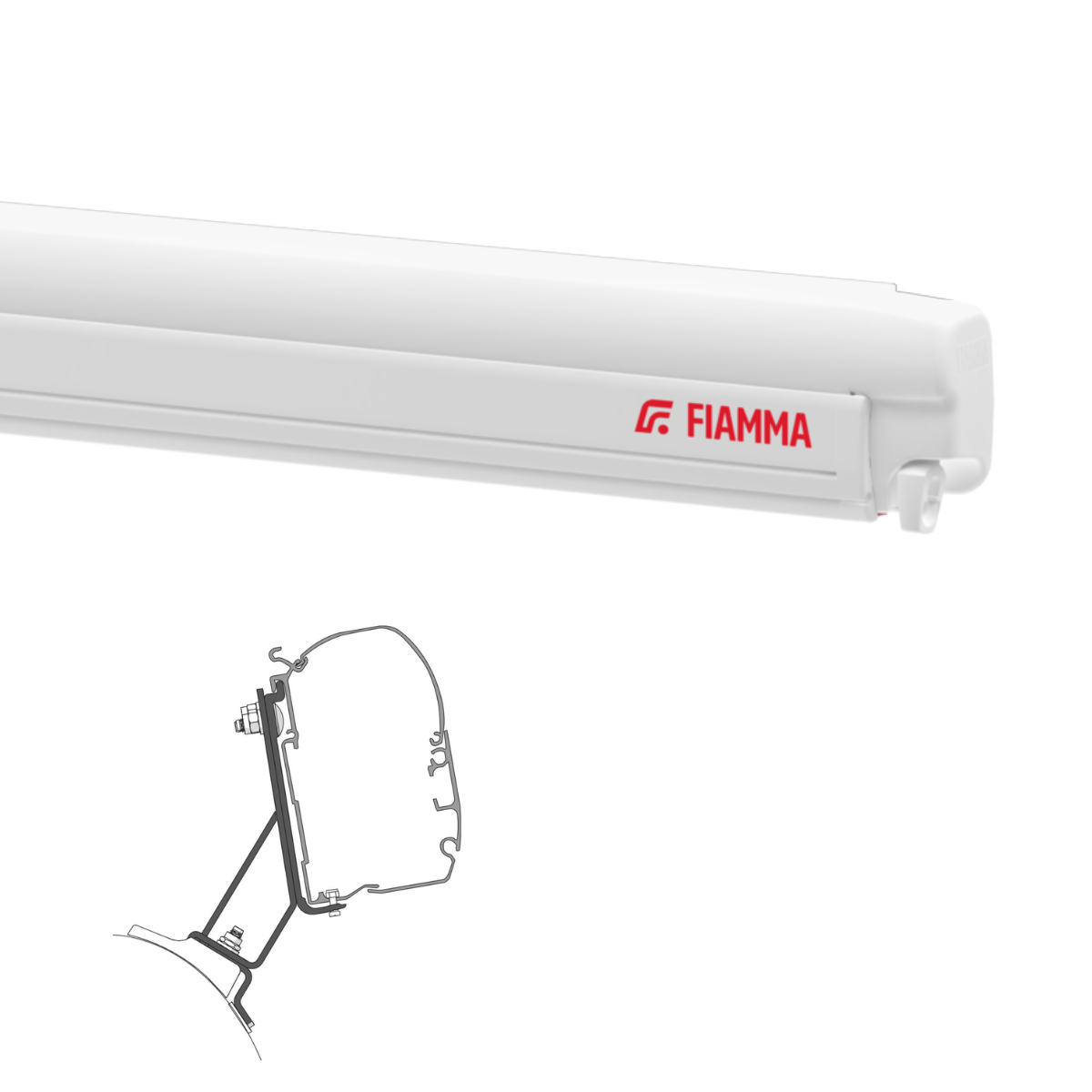 Markise FIAMMA F45 S 260 Gehaeuse weiss inkl. Adapterkit Stellantis PSA Fahrzeuge ab 2016 - 06280F01R