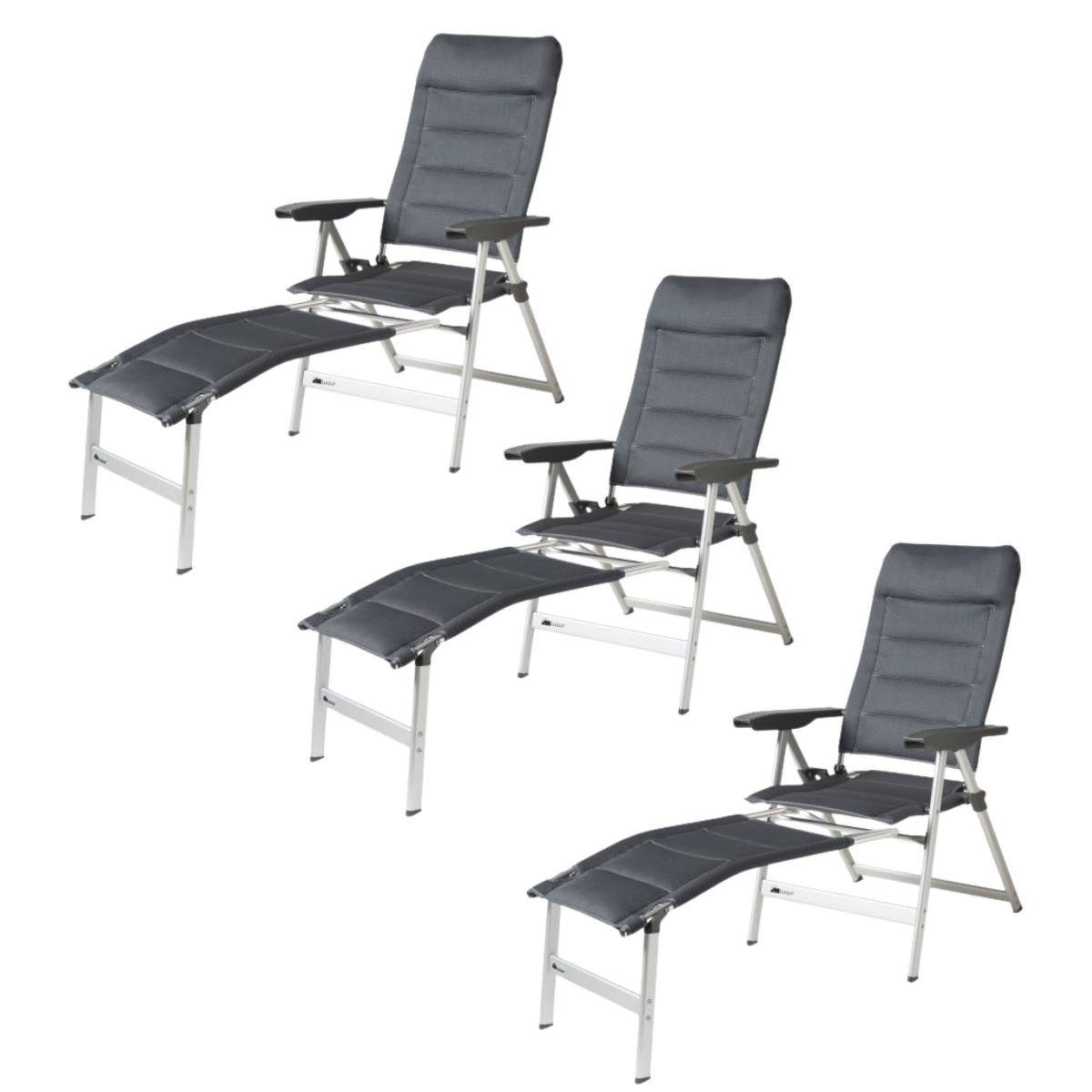 DUKDALF Stuhl Brillante 3D Mesh anthrazit - Beinauflagen 3er-Set - 41-14-8800-4 41-28-8800.4