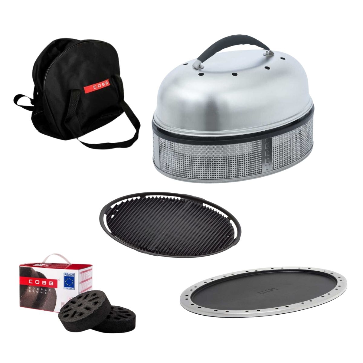 COBB Supreme Deluxe 2.0 und Griddle - und Pfanne und Tasche und Cobble Stone