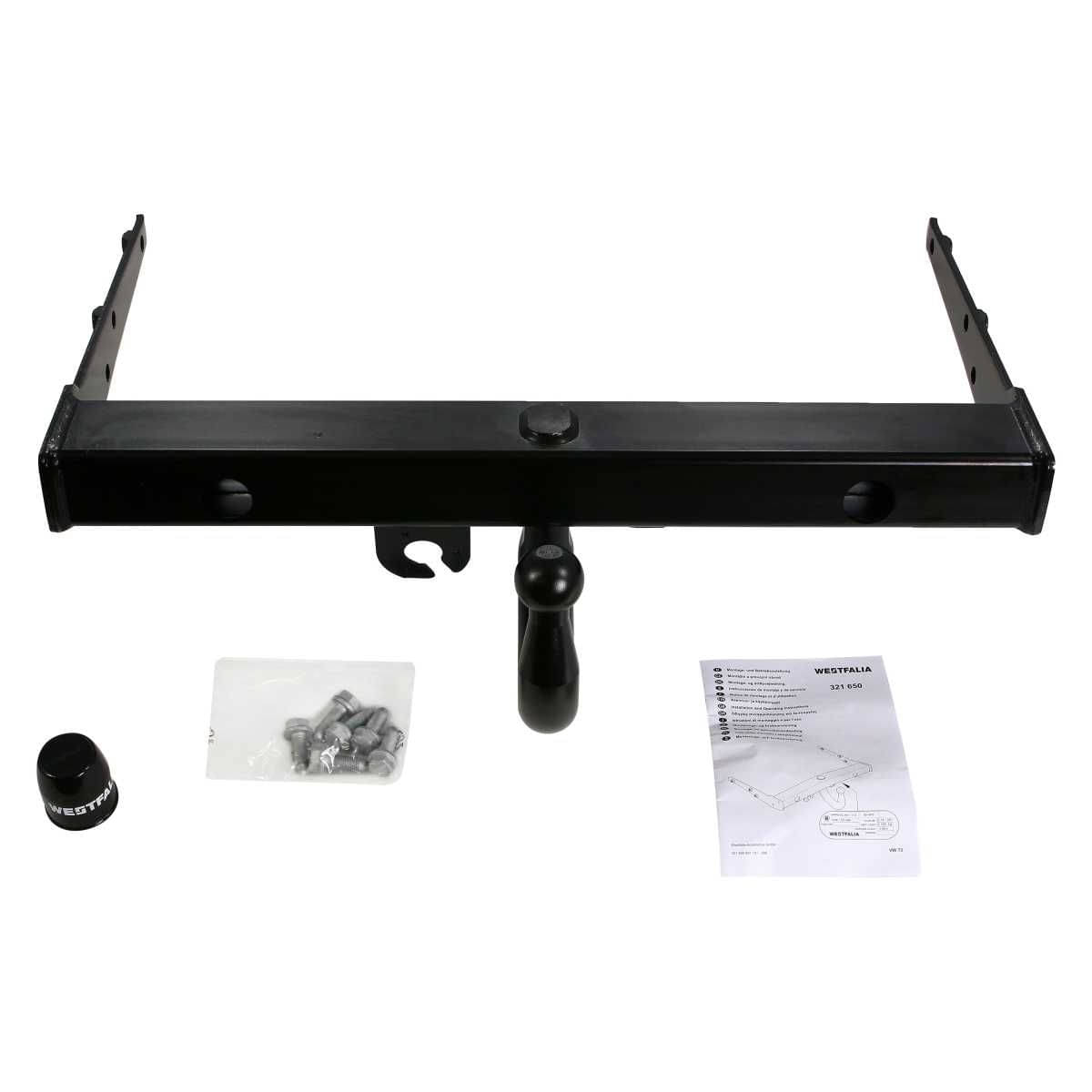 Westfalia Starre Anhaengerkupplung fuer VW Transporter T5 Kasten-Kombi -BJ 04-2003-10-2009- - im Set mit 13-pol. fahrzeugspezifischem Elektrosatz - 321792900113