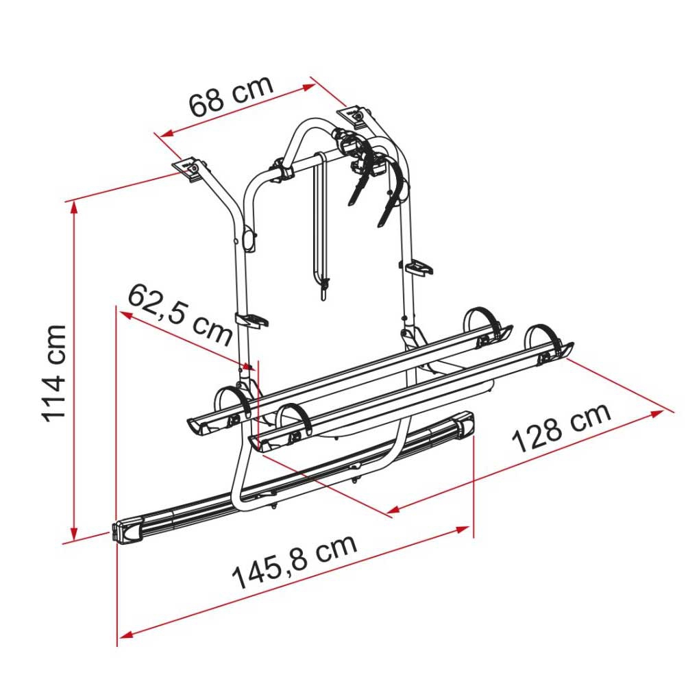 FIAMMA Carry-Bike PSA Fahrradtraeger fuer 3 Fahrraeder Modell 2023 02096-28-08831A01-98656M566