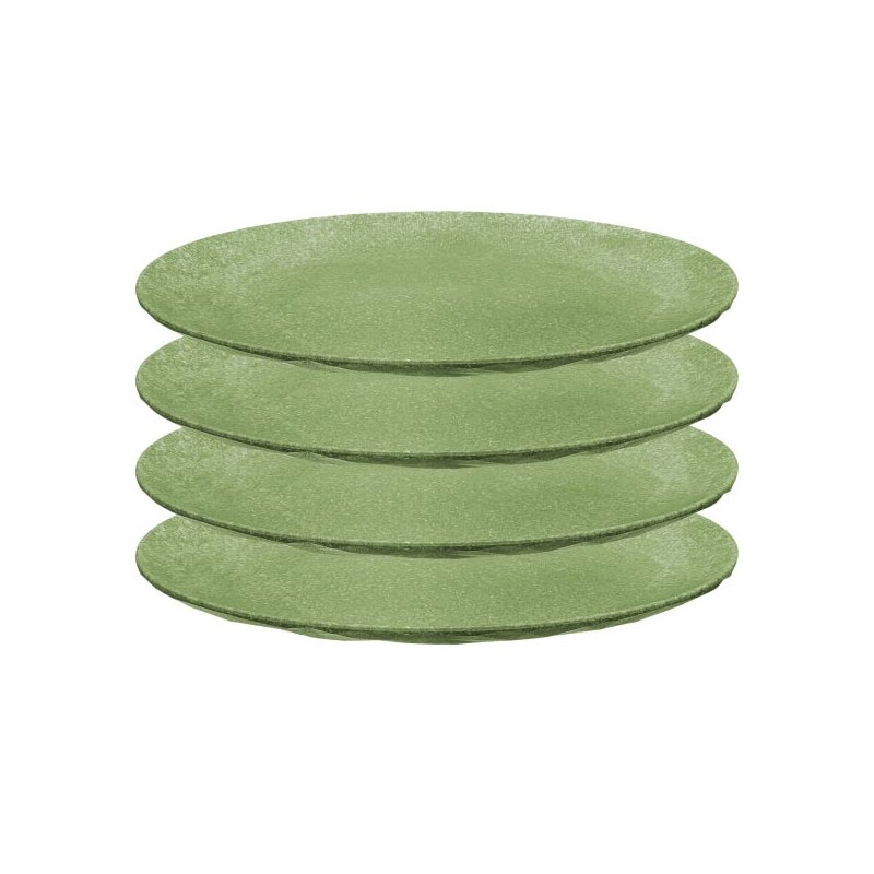 KOZIOL Essteller CLUB nature leaf green ø 26 cm 4er-Set - 5005703