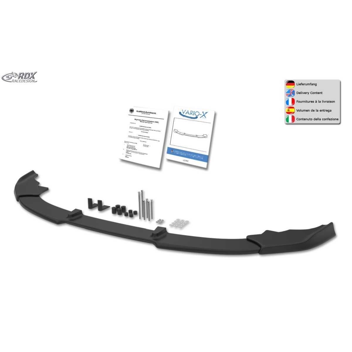 RDX Racedesign Frontspoiler Frontlippe VARIO-X fuer VW ID-7 ED ab Bj. 2023 - RDFAVX30245