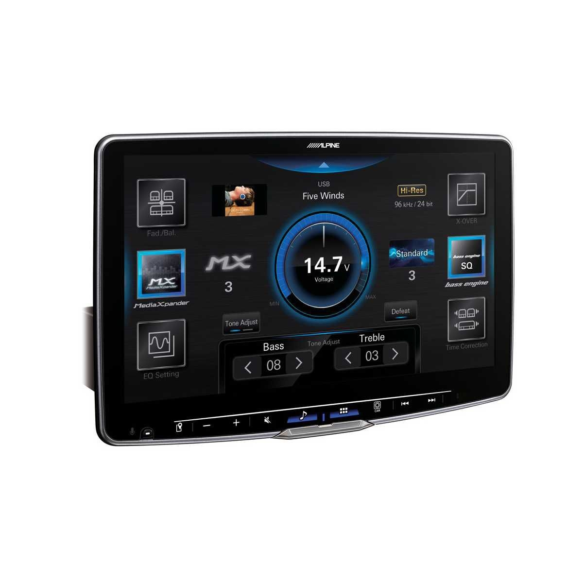 ALPINE HALO 11 Digital-Media-Station iLX-F115D inkl. Navi-Stick KTX-NS01EU - NAVI-F115D