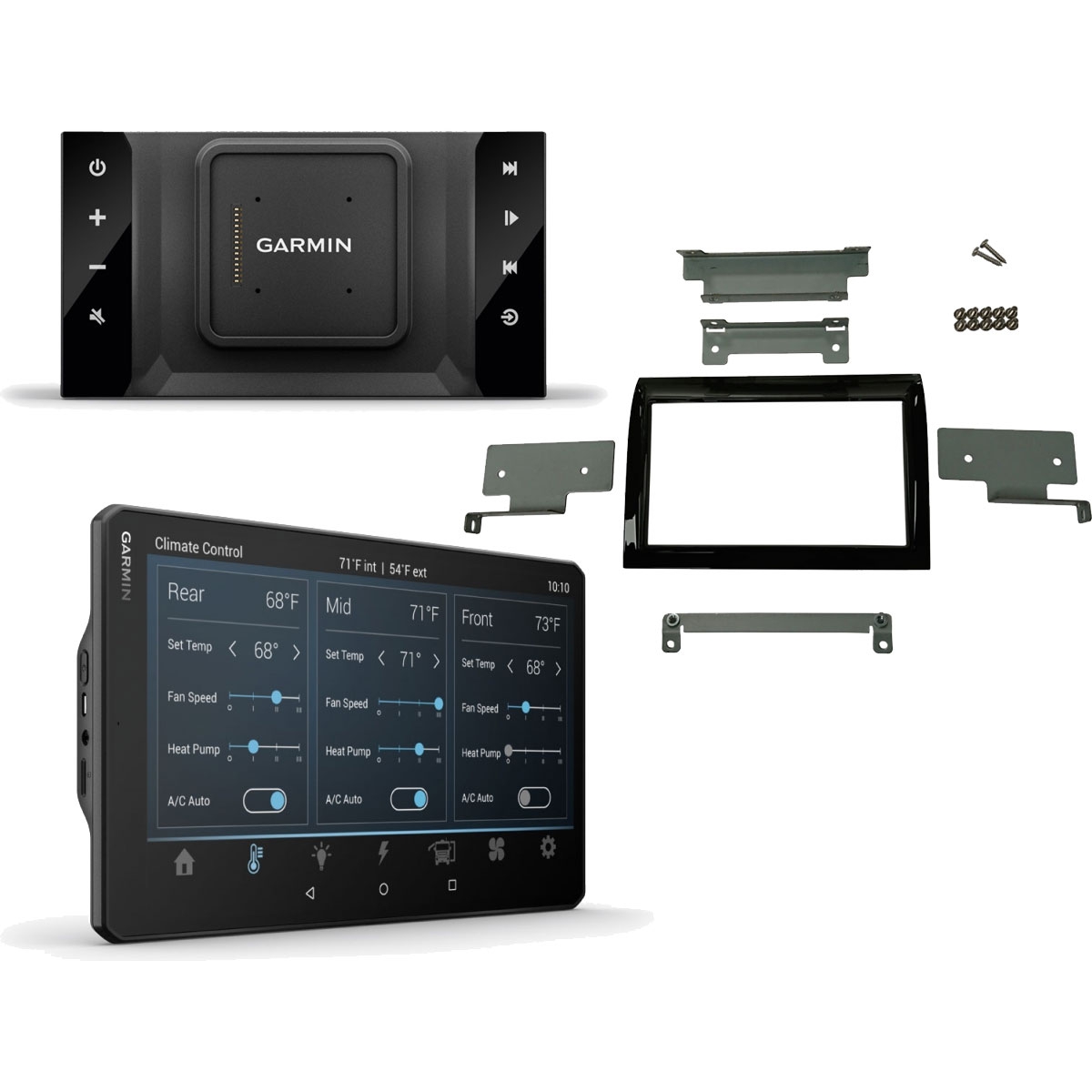 Komplettset GARMIN VIEO RV52 mit 10 Zoll Display fuer Ducato 8 - Dock- Bedienteil und Montagekit