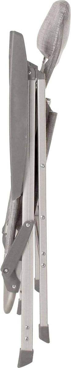 BRUNNER Campingstuhl SKYE Hellgrau mit Beinauflagen 4er-Set - 0404063N-C53 0404064N.C53