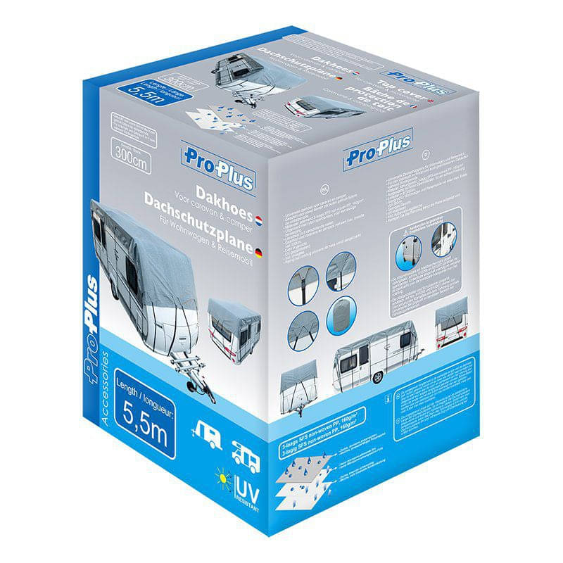 ProPlus Dachschutzplane fuer Wohnwagen und Wohnmobil 550 cm 610273