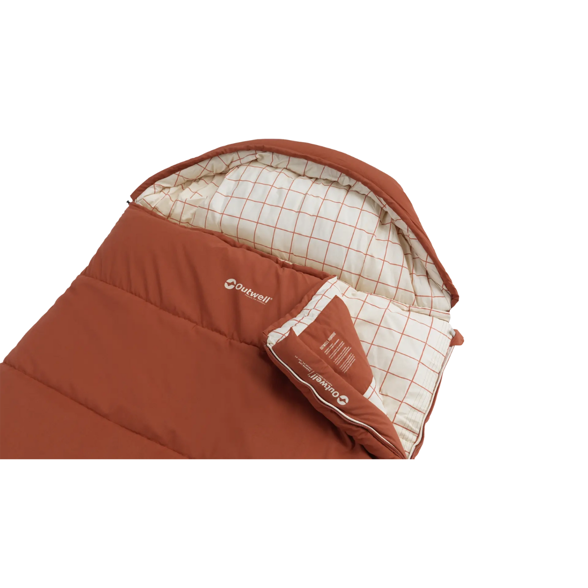 Outwell Camper Lux Red Deckenschlafsack- Zipper links- 235x90 cm - 230501